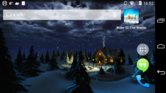 Winter 3D, True Weather Captura de pantalla