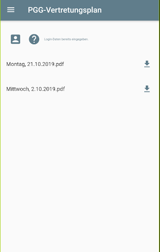Android application PGG-Vertretungsplan screenshort
