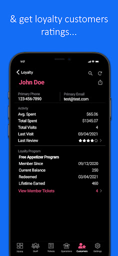 Screenshot of Shift4 InCharge