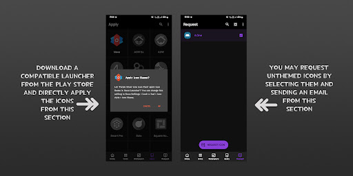 Screenshot of Purple - Silver Line Icon Pack