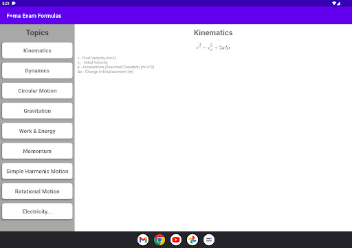 Calculus and Physics Formulas