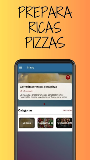 Android application Recetas de pizzas caseras screenshort