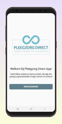 Android application Pleegzorg Direct screenshort