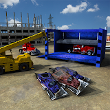 Wrecked Truck Crusher Crane 3D icon