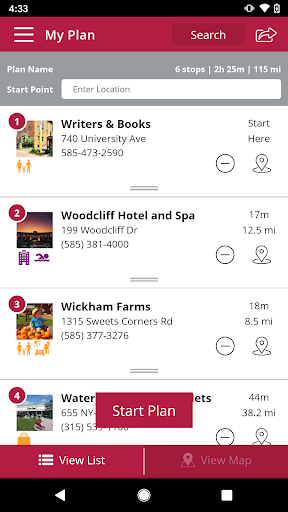 Screenshot of Visit Rochester, NY