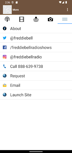 Freddie Bell Radio Shows Screen 3