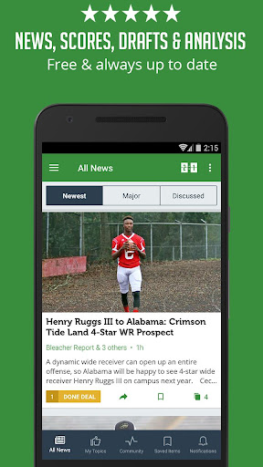 Android application College Football News & Scores screenshort