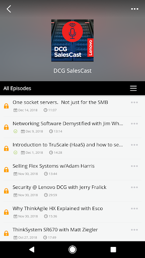 Lenovo Podcasts Screen 2