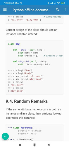 Python documentation offline