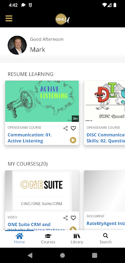 ONE University Screen 2