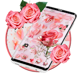 Pink Fresh Rose Theme icon