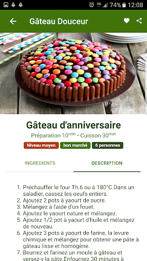 Recettes Gâteau et Gâteau Anni