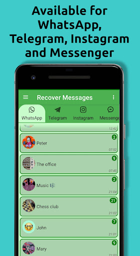 Recover deleted messages Screen 2