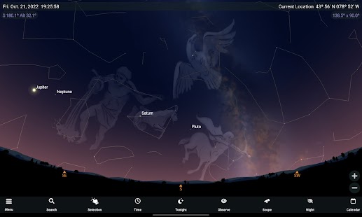 צילום מסך של SkySafari 7 Pro
