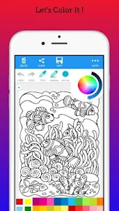 Fish and Coral Coloring Book