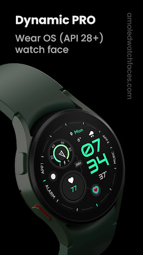 Android application Dynamic PRO: Watch face screenshort