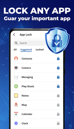Android application AppLock : Lock app & Pin lock screenshort