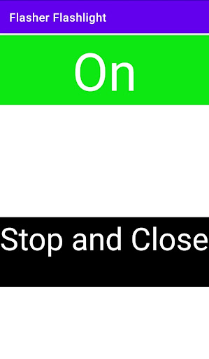Flasher Flashlight Screen 3