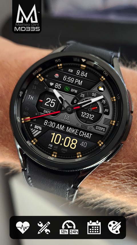 MD335 Hybrid watch faceのおすすめ画像5