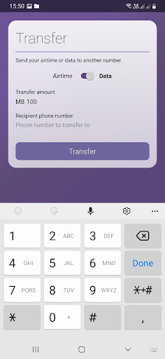 Purple Mobile Screen 3