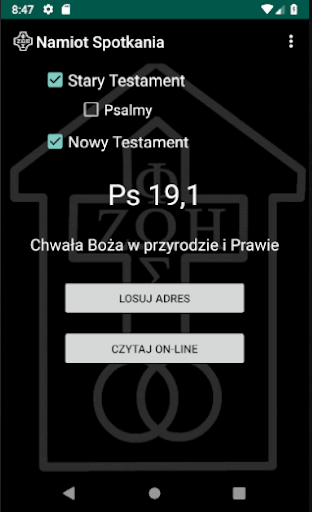 Android application Namiot Spotkania screenshort