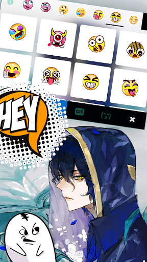 Anime Blue Man Keyboard Backgr Screen 3