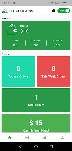 Android application Halal Express Driver screenshort