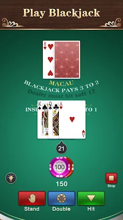 Game screenshot ブラックジャック - 21カジノ トランプゲーム hack