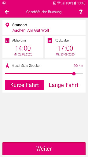 Telekom Carsharing Screen 3