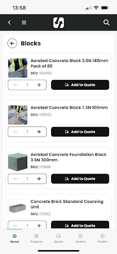 BuyMaterials.com Screen 2