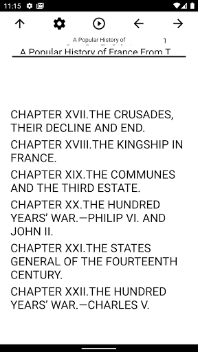 Android application Book, A Popular History of Fra screenshort