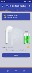 Test bluetooth headset Screenshot