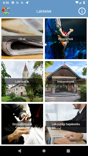 Android application Lakitelek screenshort