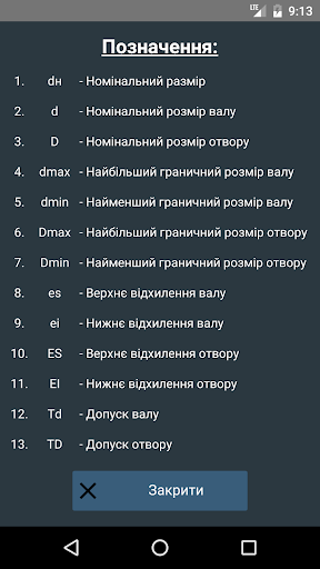 Android application Tolerance field schemes screenshort