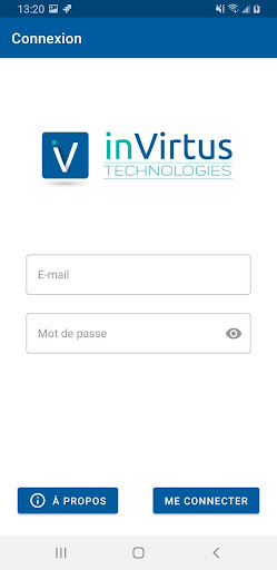 Android application InVirtus - Suivi OF screenshort