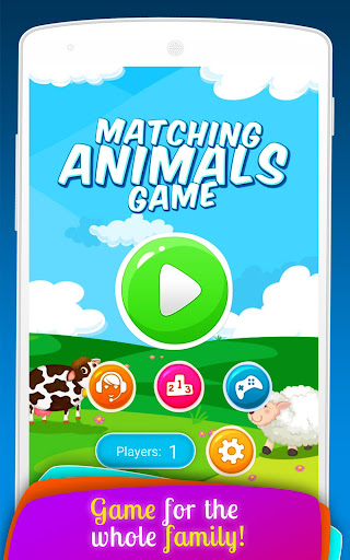 Android application Matching Animals Game for Kids screenshort