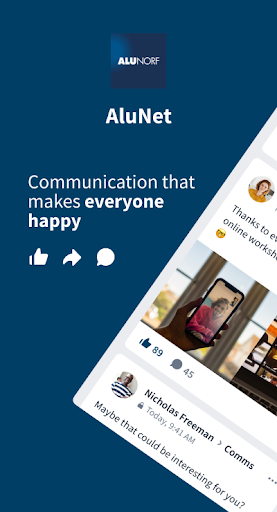 Android application AluNet screenshort