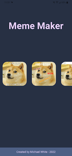 Android application Meme Maker screenshort