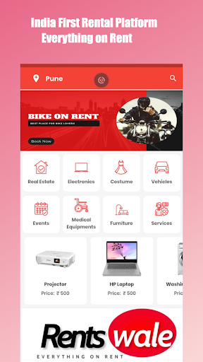 Android application Rentswale - Everything on rent screenshort