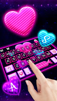 screenshot of Neon Candy Hearts Theme