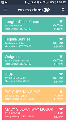 Android application Wise Systems Merch & Mgr screenshort
