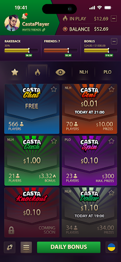 Android application PokerCasta screenshort