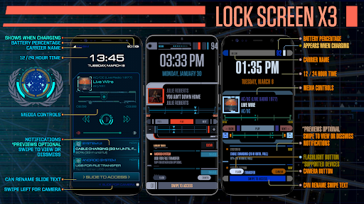 Android application TREK: Lock Screen screenshort