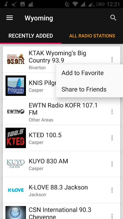 Wyoming Radio Stations - USA - 7.6.4 - (Android)