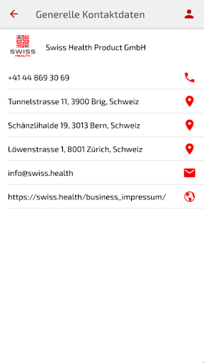 Swiss.Health Product GmbH Screen 3