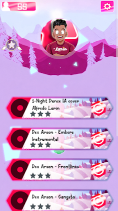 Alfredo Larin Juego tiles hop - Screenshot 1