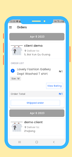 Android application JoPress Vendor screenshort