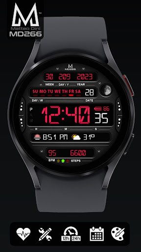 MD266 Classic Watch Face screenshot 6