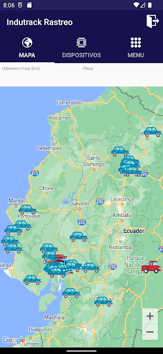 Indutrack rastreo satelital Screen 2