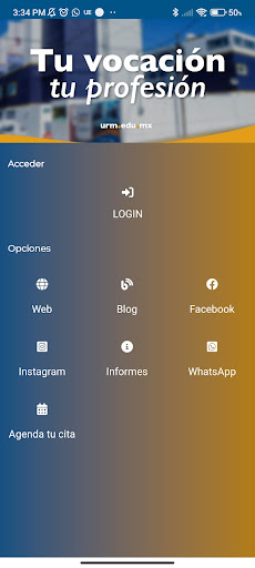 Android application URM App Móvil screenshort